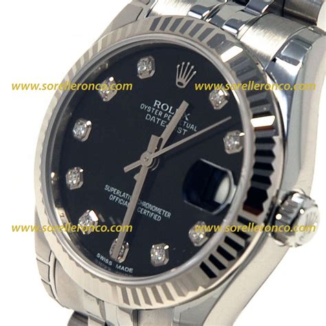 rolex datejust diamanti nero|Rolex Datejust italia.